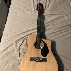 12 String Fa Fender Acoustic Electric Guitar