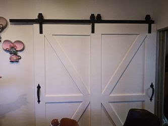 Custom barn style clost doors...and other wood work and custom wood work