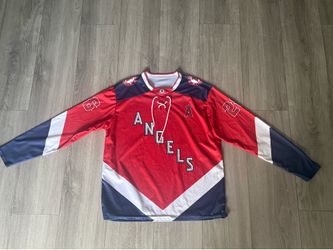 Angels hockey jersey cross