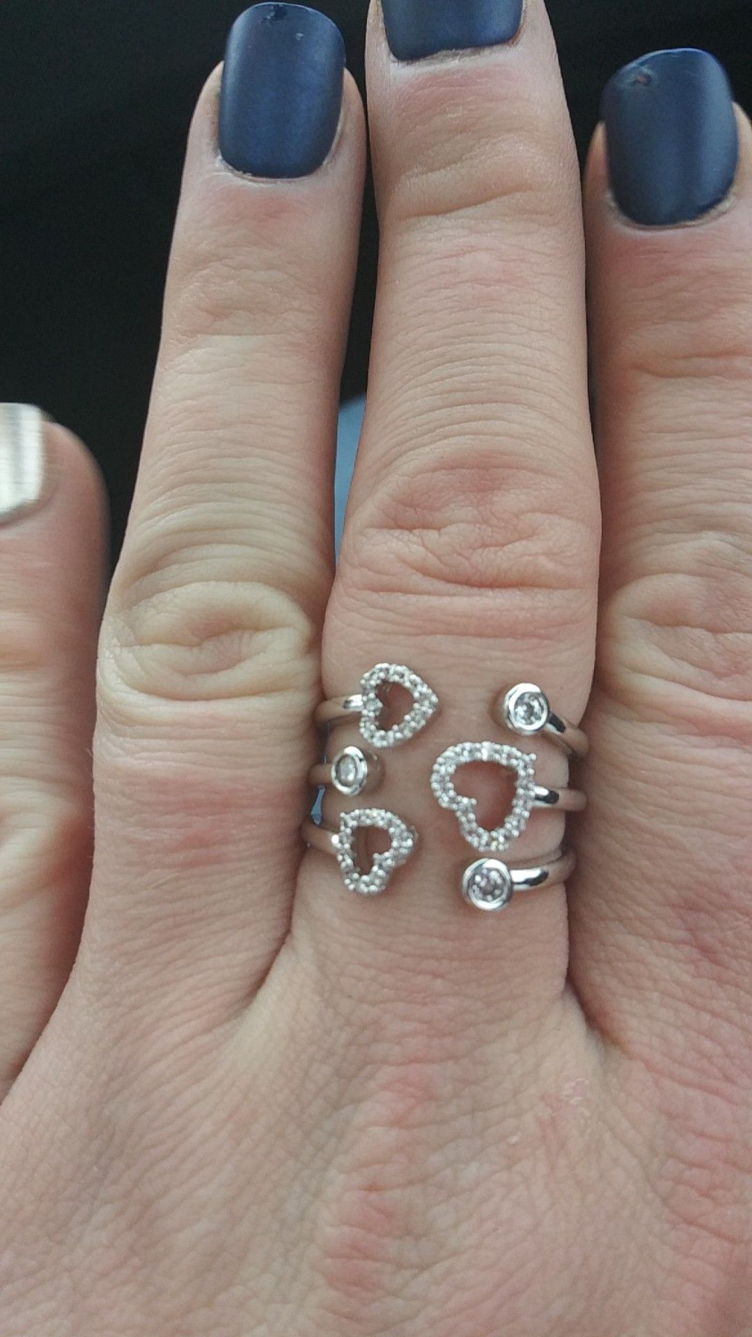Size 9 silver ring