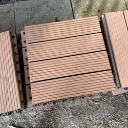 Composite deck tiles