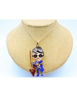 Blue crystal Witch/ Enchanter Necklace