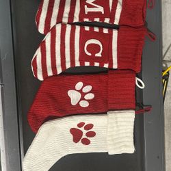 Dog Paw And Initial Stockings For Sale  