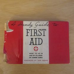 Vintage 1937 First Aid Book