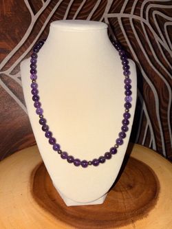 Amethyst Bead Necklace