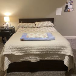 IKEA Bed Frame With 4 Storage Boxes 