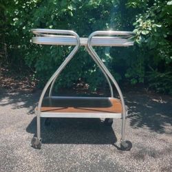 Mid Century Rolling Bar / Tea Cart