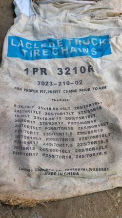 Laclade truck tire chains 3210r