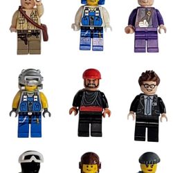 Lego Minifigs Indiana Jones Harry Potter Miners Star Wars 12 Minifigures 