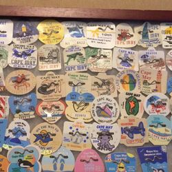 Full Set Of Cape May Original Beach Tags With Frame 