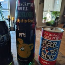 Antique Bottles And Can Never Opened 