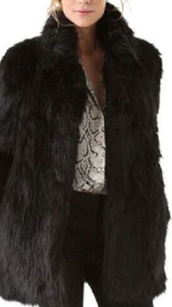 Faux fur coat