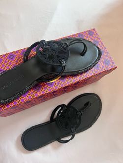 Black Sparkly Tory Burch Sandles