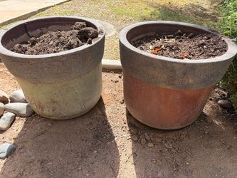 Large Round Outdoor Planter Pot Set