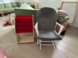 Free Rocking Chair, Book Organizer, and Clothing racks