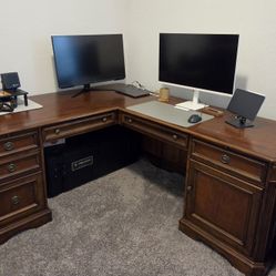 Hooker Furniture Desk & Filing Cabinet