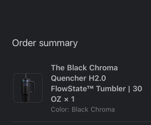 Stanley tumbler 30z Black Chroma