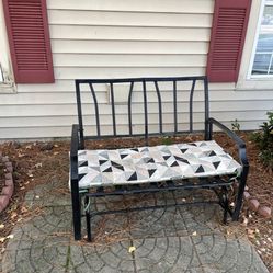Black Rocking Bench 