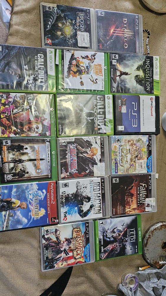 Ps3, Xbox One, And Xbox 360 Games