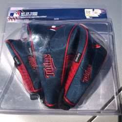 Set Of Three Golf Club Headcovers