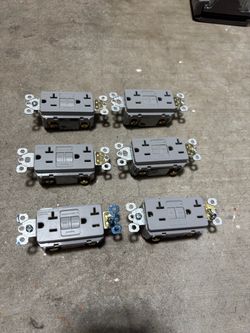 20A GFCI plugs, Gray, tested and working. Price is for each