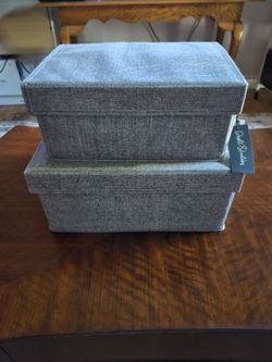 NWT, Pair of 2 Decorative Storage Boxes
