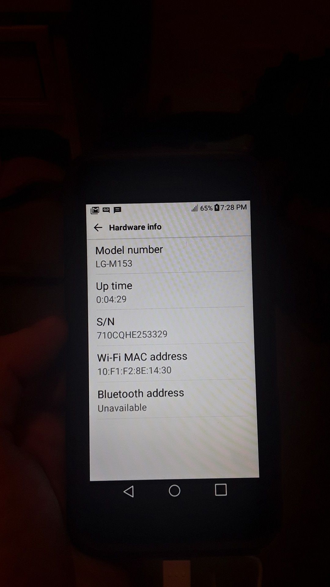 Lg m153 with case