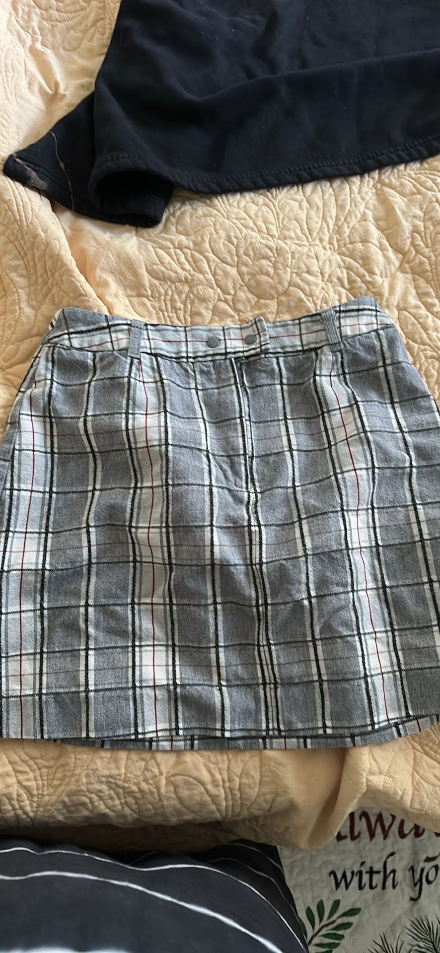Plaid Mini Skirt