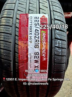 225/40/18 LANDSPIDER CITYTRAXX HP🏁 Llantas nuevas en especial 🔥