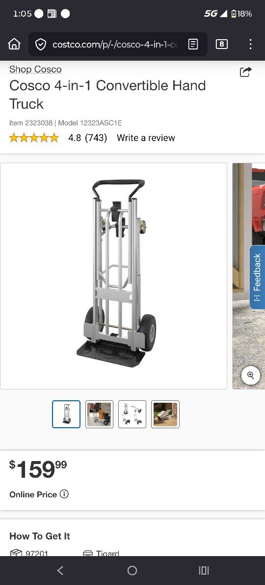 Costco 4in1 Hand truck / Dolly 