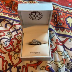 Giuliano Sterling Silver Three Piece Ring Set