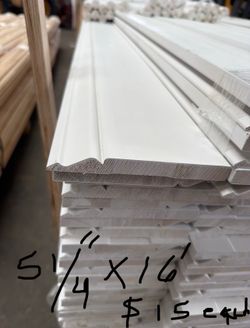 Baseboard 51/4”x16 ‘ $15 pieza