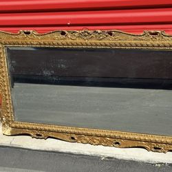 Antique Framed Mirror 