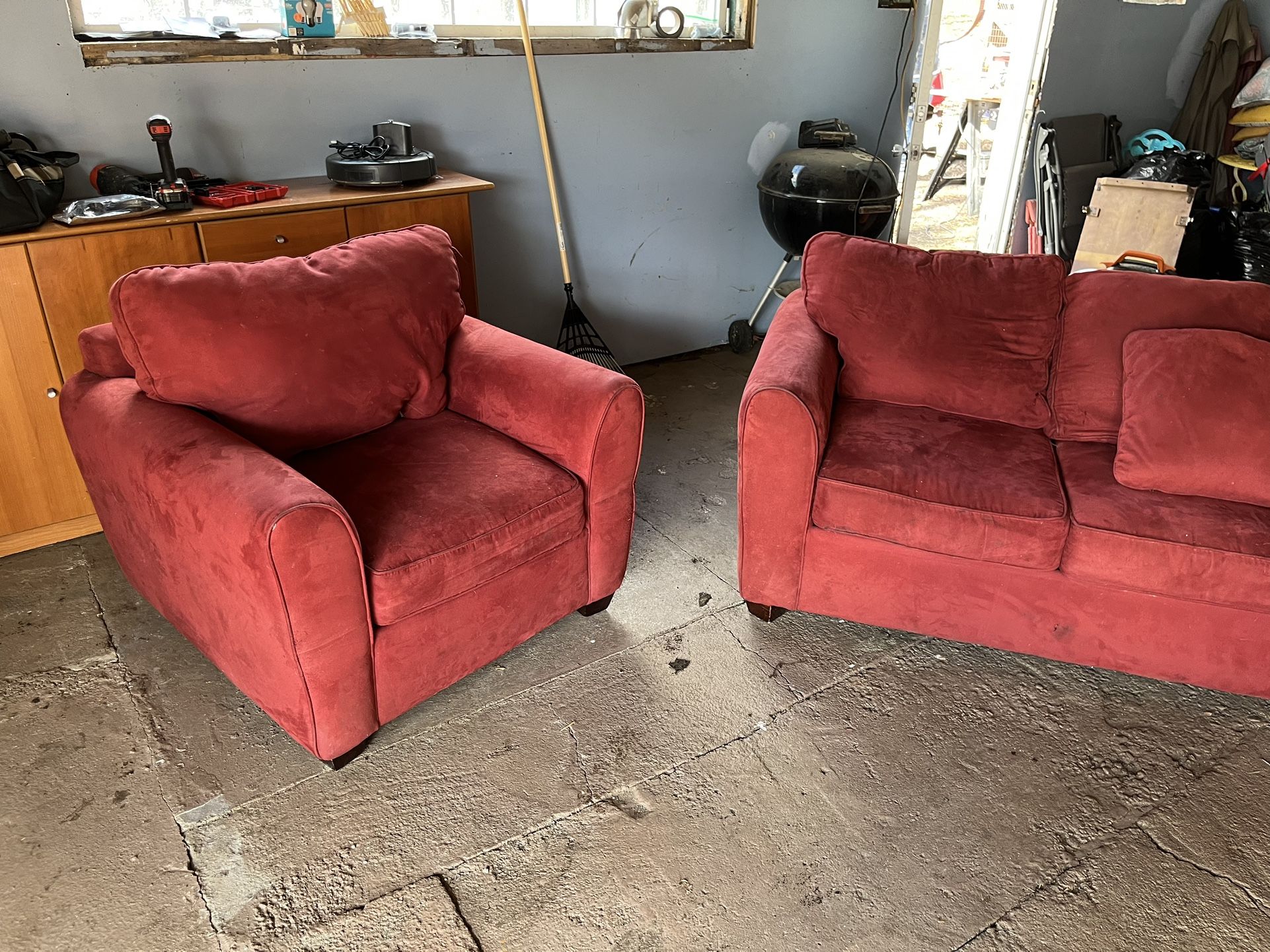 Microfiber Couch And Chair