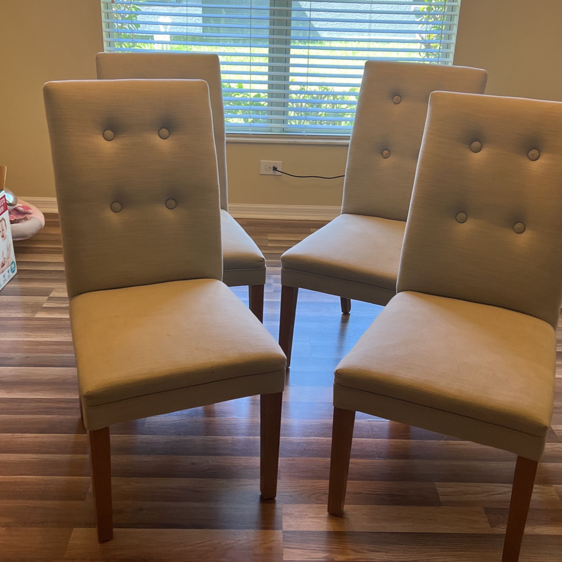 4 High Back Dining Chairs