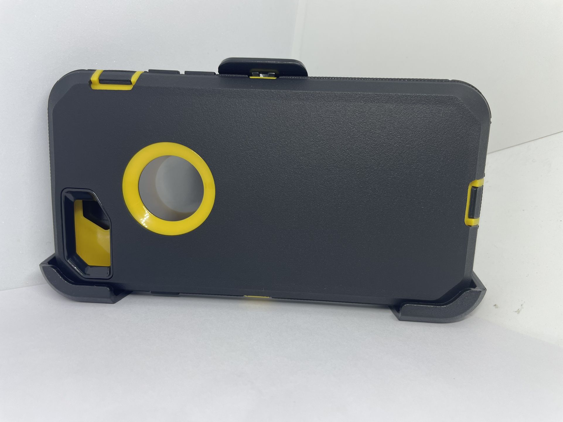 For iPhone 6, iPhone 7/8 iPhone SE Yellow With Black Belt clip Case Holster 