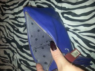 Blue clutch/purse