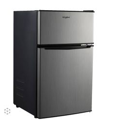 Whirlpool 3.1 cu ft mini refrigerator stainless steel