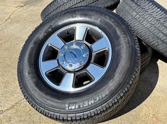 18” OEM 2016 Ford F250 Wheels Michelin LT275/70R18 25%