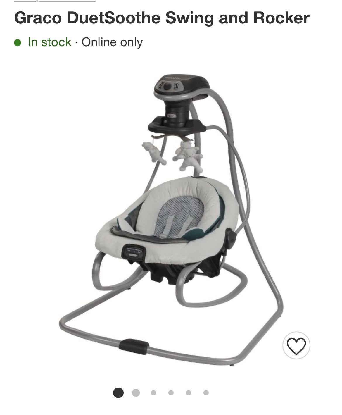 Graco DuetSoothe Swing and Rocker