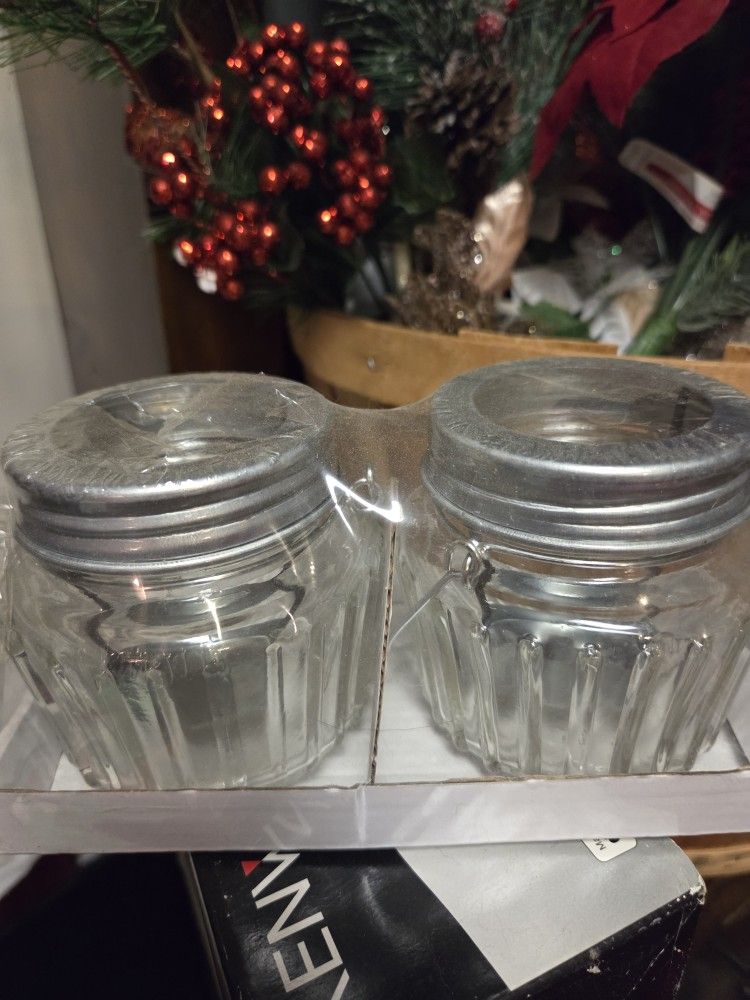 8- 2pack Glass Hanging Jars