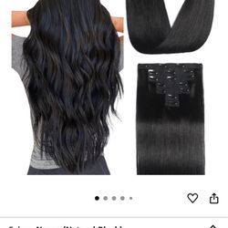 Natural Hair Extensions, 18 Inc Or 46cm ! New. 
