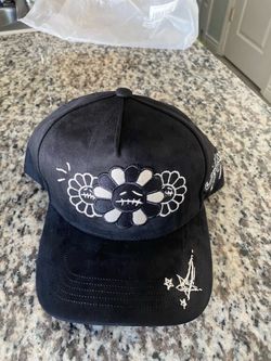 Black Suede Embroidered Floral