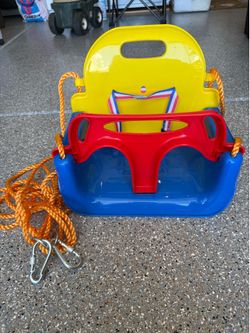 Toddler porch swing and hooks