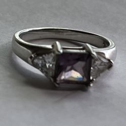 Sterling Silver Amethyst Ring