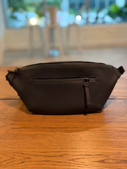 Gaston Luga black sling bag