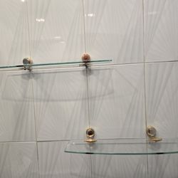 Glass Shelves For Bathroom 
