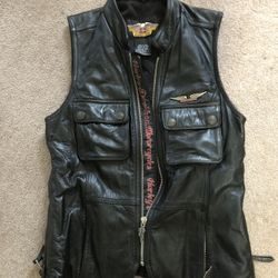 Women’s leather Harley Davidson Vest