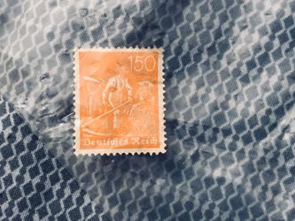 Vintage 1921 German Stamp (150 Mark Farmers)