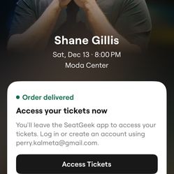 2 Shane Gillis Floor Seats 